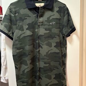 Hollister Camo Polo Shirt